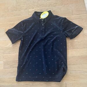 Boys golf polo with sharks